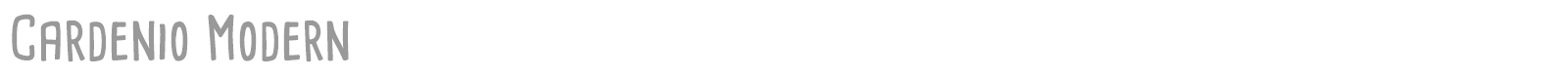 Cardenio Modern font preview